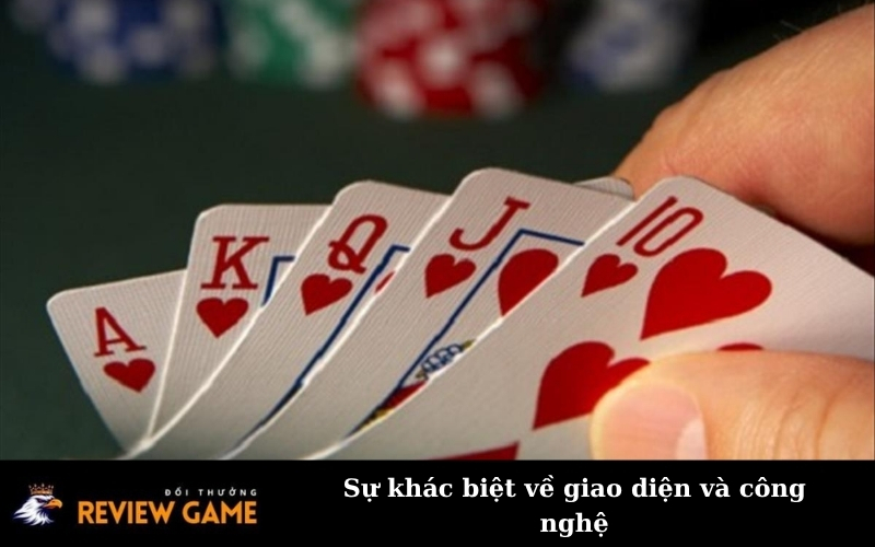 Sự khác biệt về giao diện và công nghệ