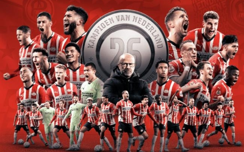 PSV Eindhoven duy trì phong độ mạnh mẽ trong cuộc đua vô địch
